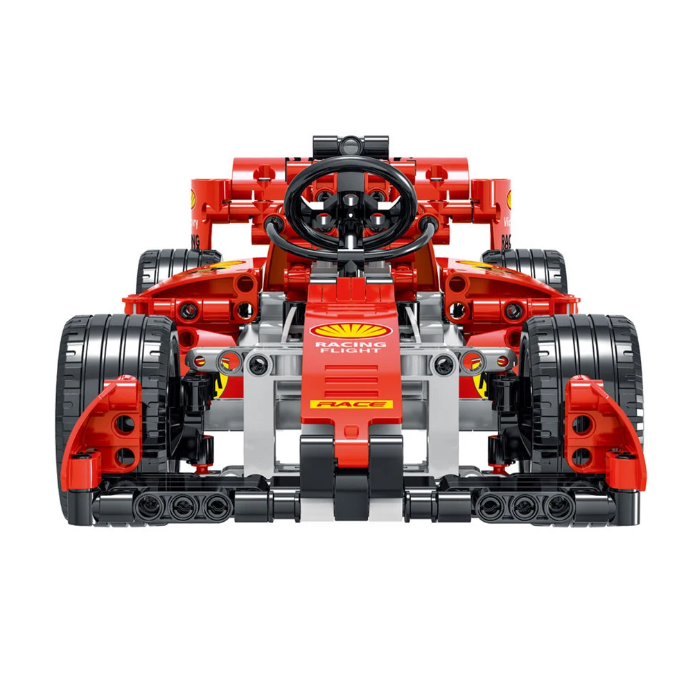 Mork 025002 Remote Control Red Feraried Technol Model Vehicle Building Block Super Speed Car Building block Toys