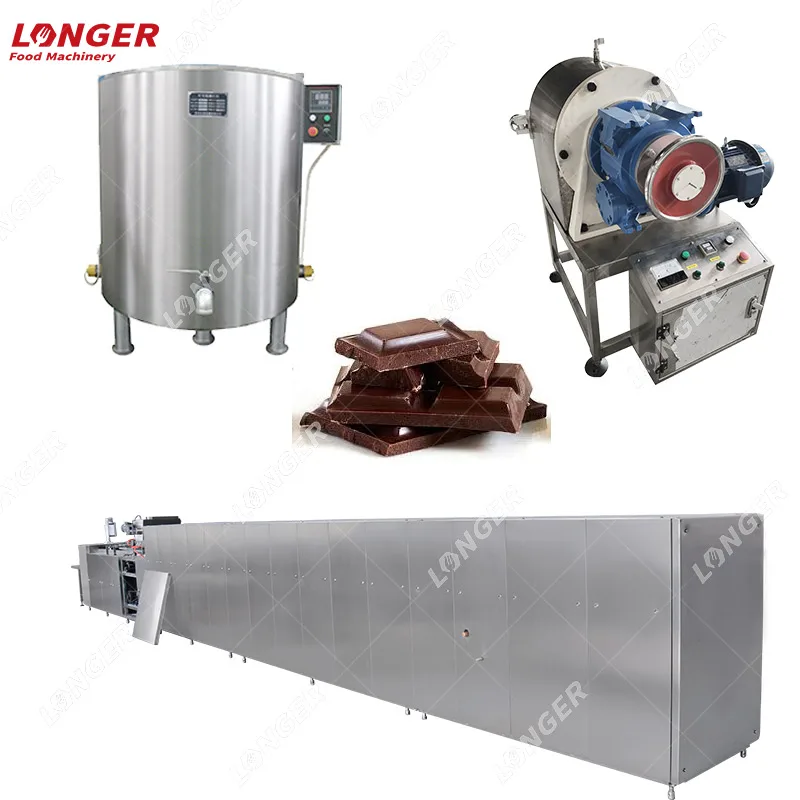 Industry Small Scale Chocolate Bar Casting Molding Making Equipment Machinery Chocolate Wafer Production Line