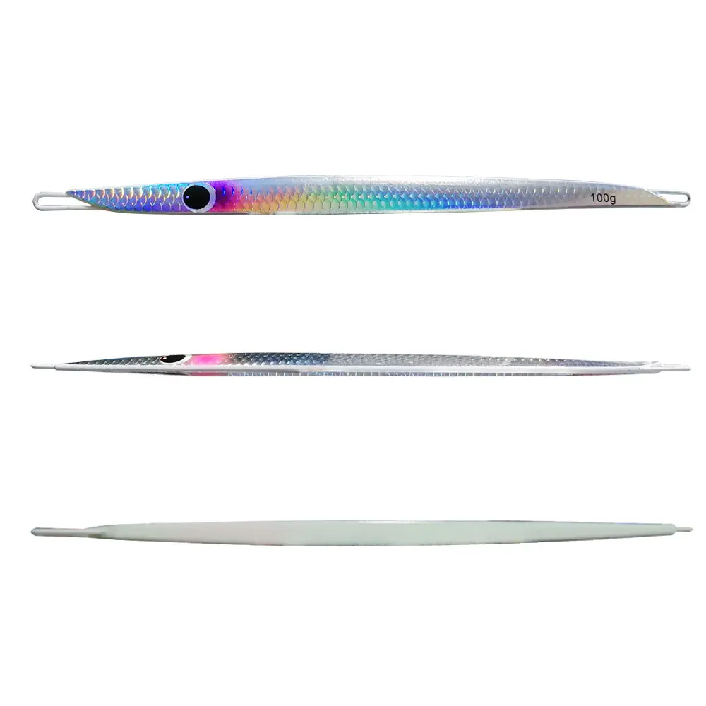 Fast sinking and fast jigging sea fishing luminous lead fish road sub-bait 80g100g hot sell lure