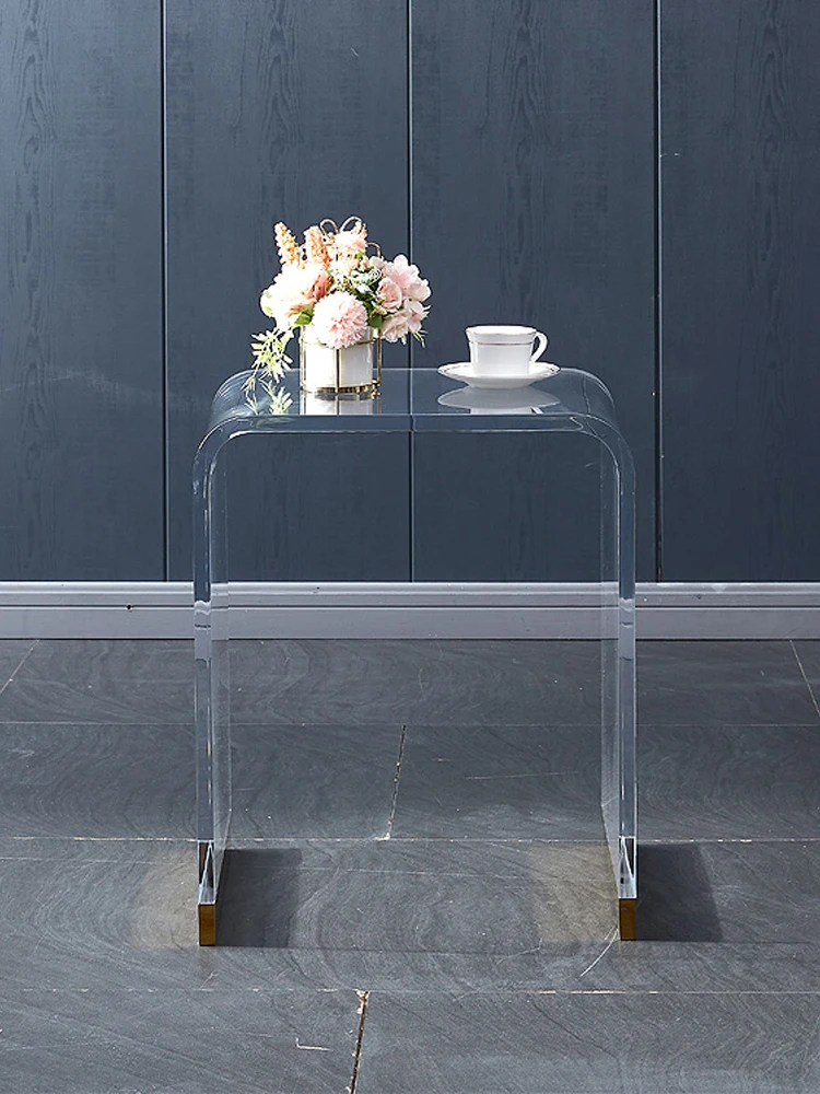 Factory Wholesale Home Office Clear Furniture Display Custom Shapes Acrylic Table For Home Decoration