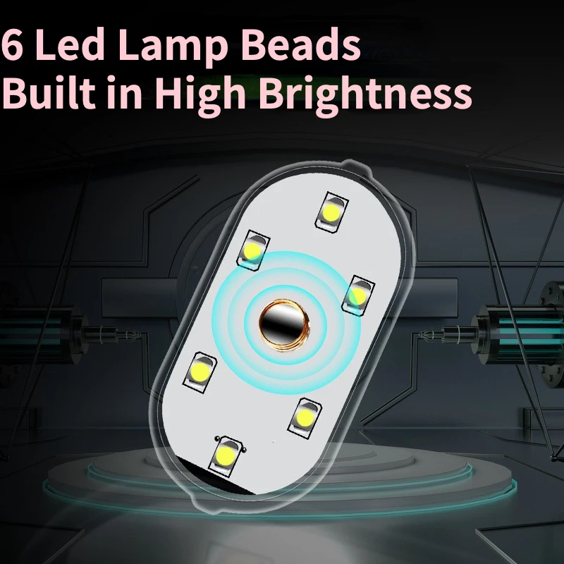 Car Interior LED Sensor Light Wireless Touch night Lights Wireless Auto Roof Ceiling Lamps