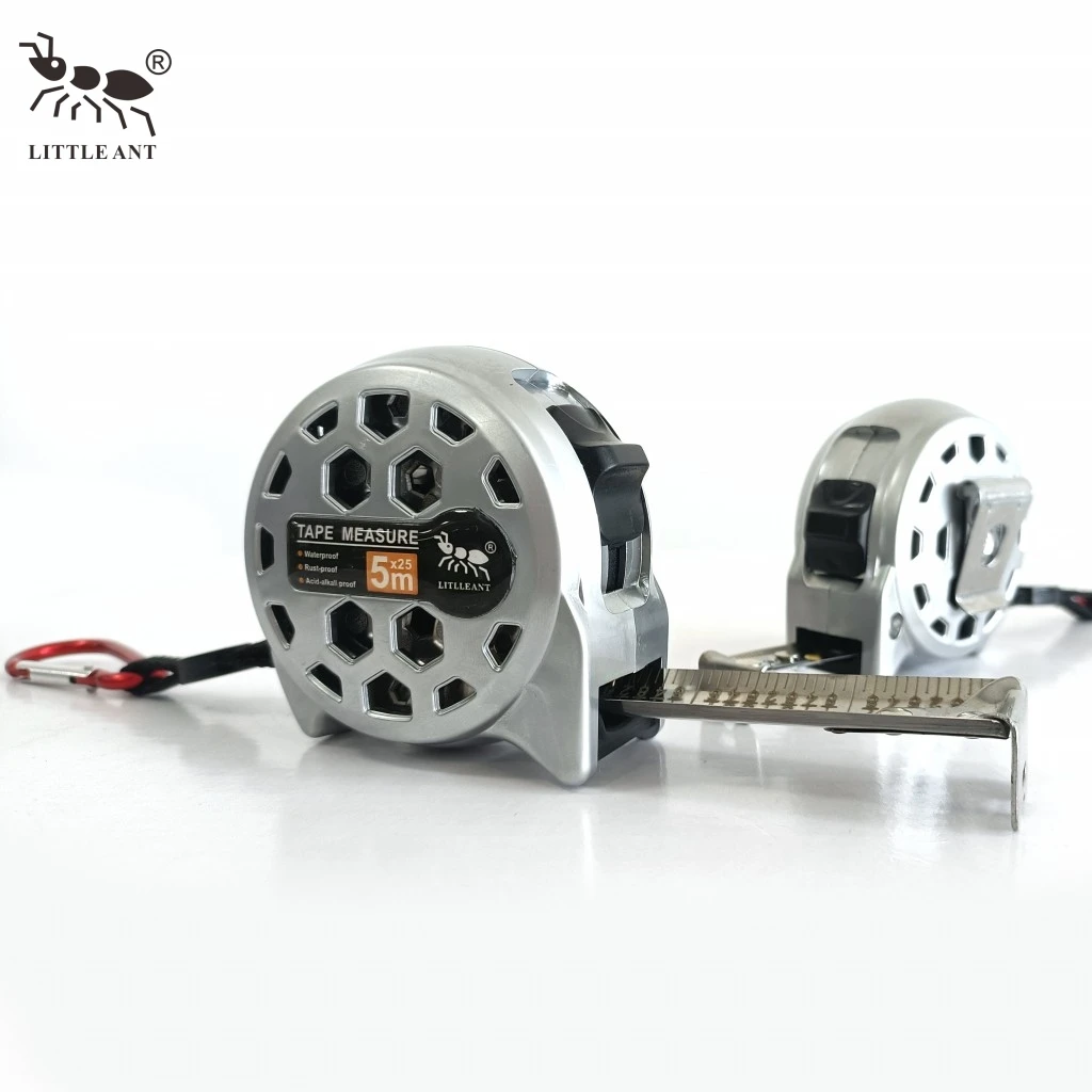 LITTLE ANT Retractable Laser Engraving Hollow Steel Tape Measure Ft Metric Inch Self-Locking Wear-Resistant Waterproof