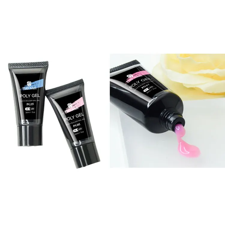 Natural High Quality Kit Poly Gel Unhas Wholesale Private Label Oem Nail Kit Poly Gel