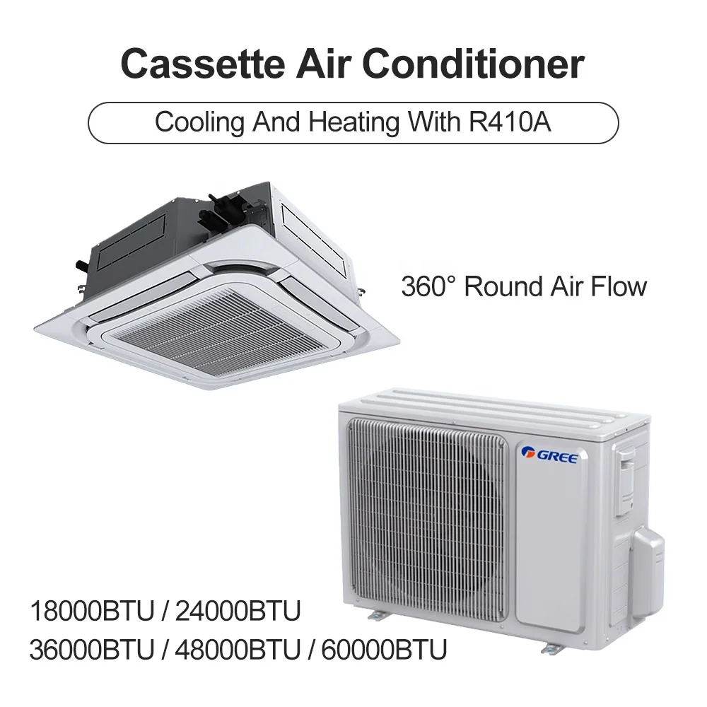 Gree Коммерческая кассета VRF центральная система кондиционирования воздуха HVAC блок катушки вентилятора бытовой мульти сплит Ac кондиционер Wifi