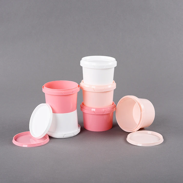 Biodegradable freezer safe size option color plastic round deli food storage tamperproof round containers with lids