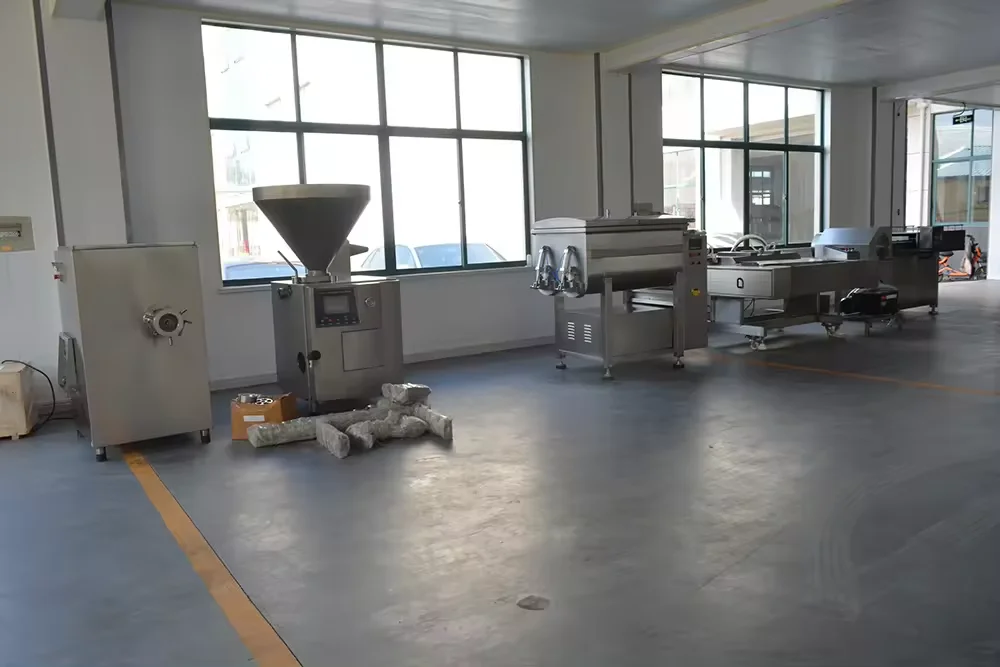 High output sausage/salami/hot dog making maker production line/hog dog making machine