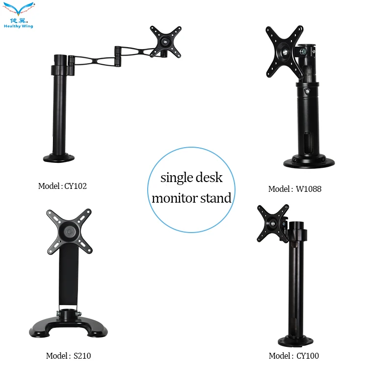 Dual Double 3 Triple 4 Monitor Computer Game Full Motion Tv Vesa Monitor Arm Wall Mount Stand