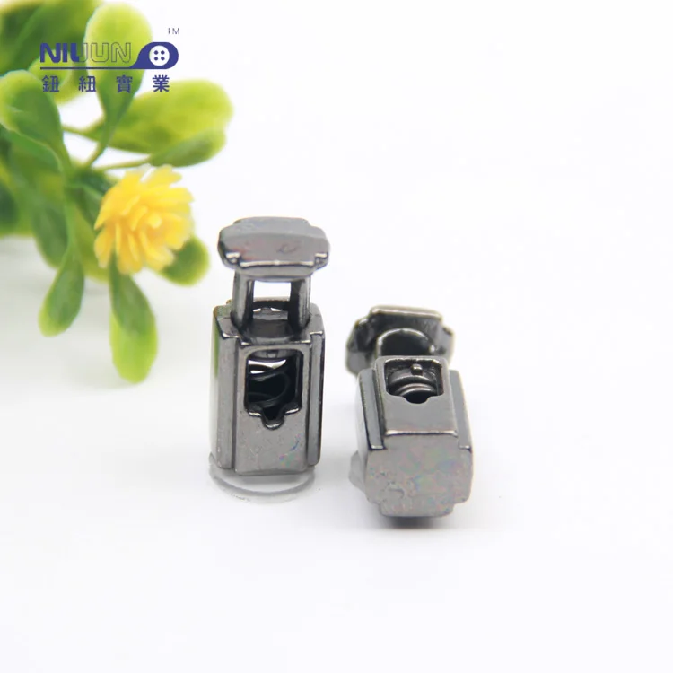 Wholesale 19Mm Concave Line Single Hole Basics Cord Lock Metal Adjuster Cord Lock For Sportswear Hoodies