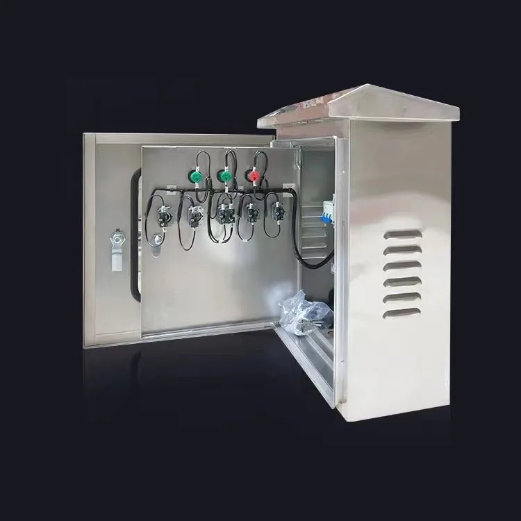 Custom IP65 waterproof aluminium electronic box electric control cabinet with rainhat