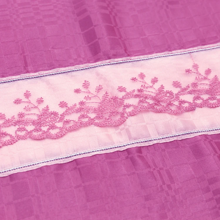 100% Polyester Hot-selling classic design high quality Pink Insulated Blackout Home decoration modern fabric custom curtain