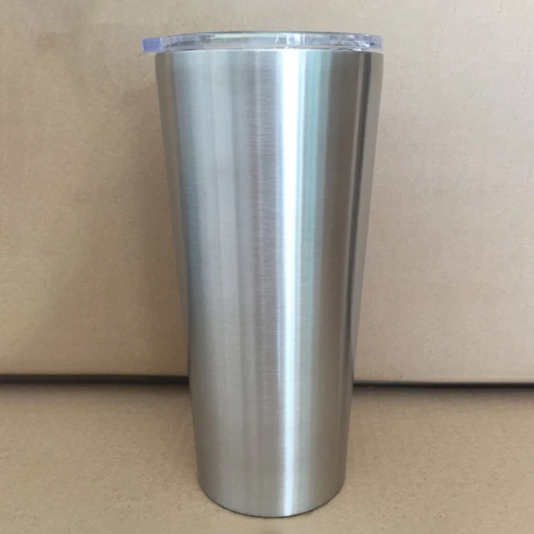 Drinkware thermoses 600 ml Personalized Custom stainless steel tumblers double wall insulation curve tumbler with lid