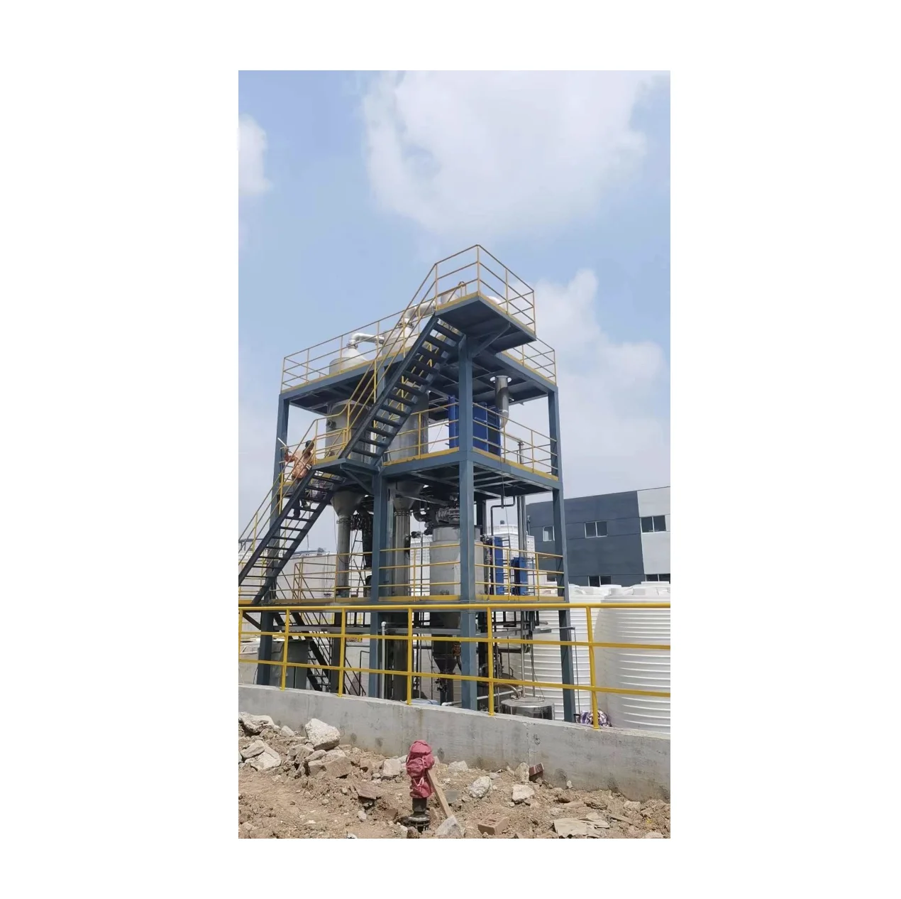 FFE film evaporator falling film solvent evaporator condensed milk