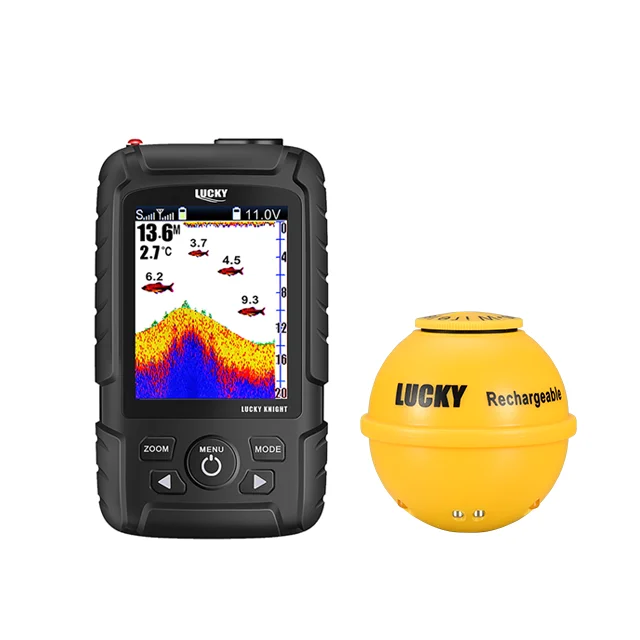 Lucky fish sonar FF718Lic-LA 2.8 inch colored Dot-Matrix Display fish finder device