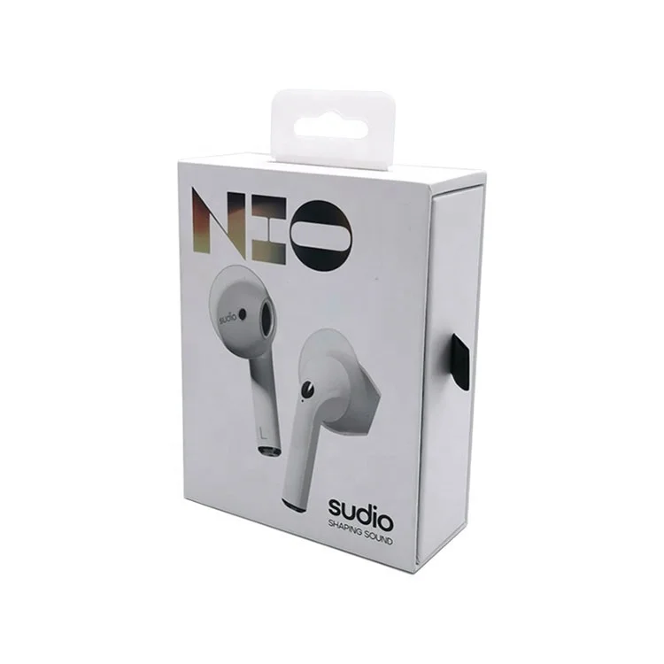 Изготовленная на заказ роскошная белая коробка для наушников от a6s Заводская упаковки электронных продуктов с индивидуальным логотипом