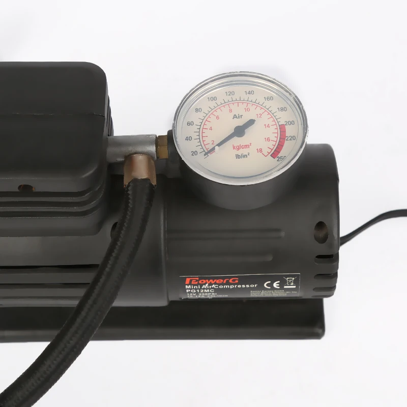 12V Mini DC Portable High Pressure Air Compressor - 250PSI Super Pressure