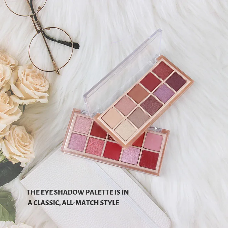 Стойкие водостойкие пигментированные блестящие тени для век Палетка Beauty Glazed