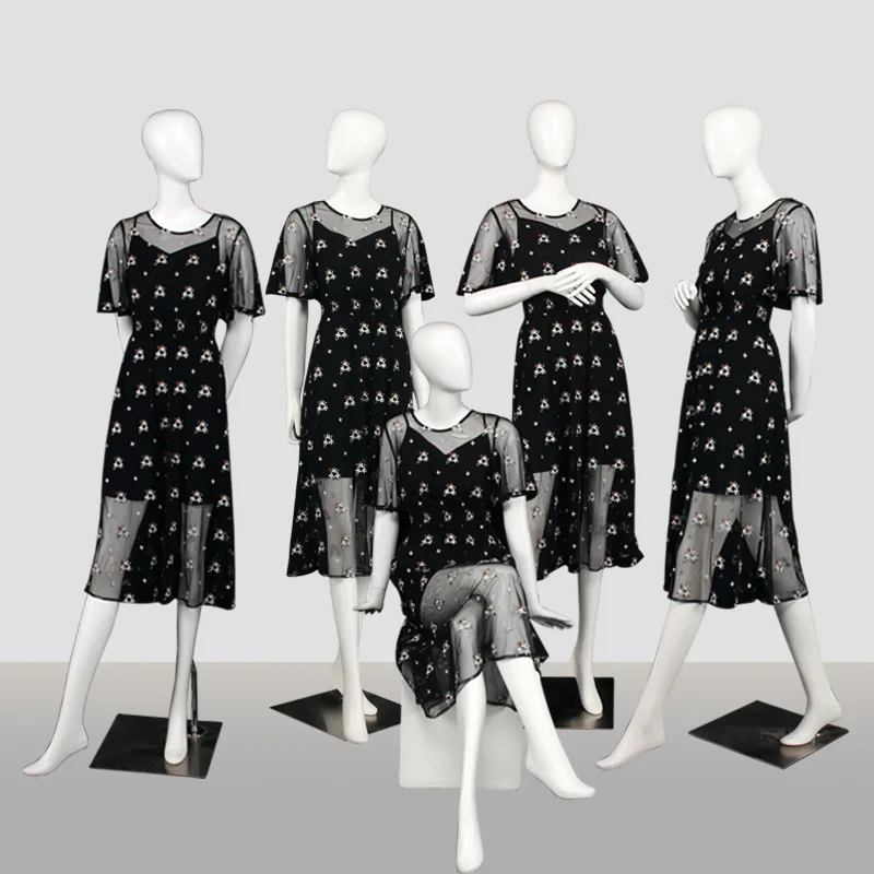 Fashion dress show model boutique showcase multi action custom show model support manufacturer