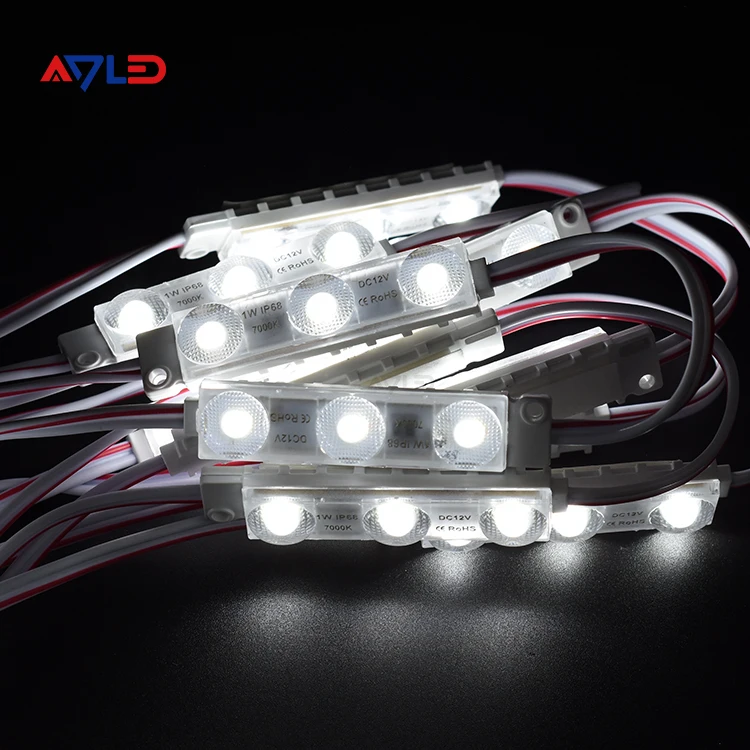 CE Rohs High Brightness High Efficiency 12V 1W LED Module Light With Adhesive 2835  160LM/W