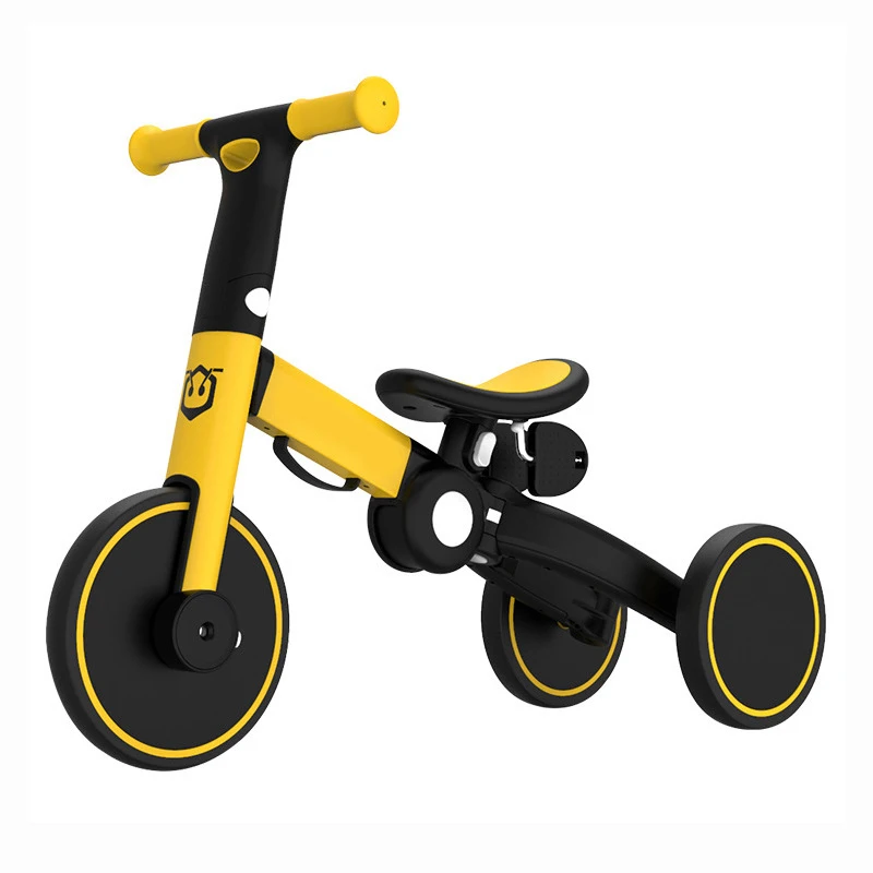 New Arrival 1-6 Years Kids Tricycle Bike Push Handle Foldable 3 Wheels Balance Bike for Kids Children Bike