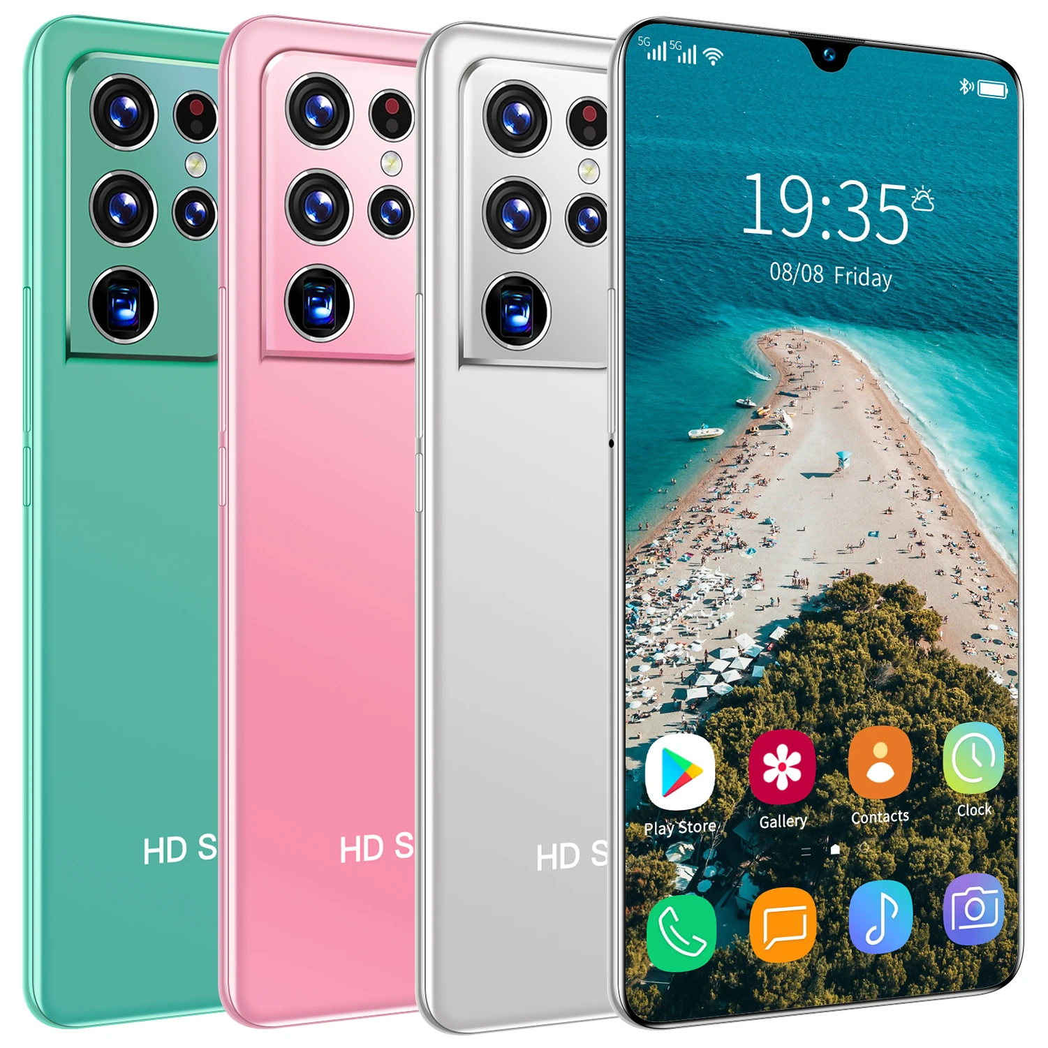 Смартфон S21 U ltra 6 8 дюйма Android 10 4G 5g 12 + 512 ГБ две Sim-карты 6800