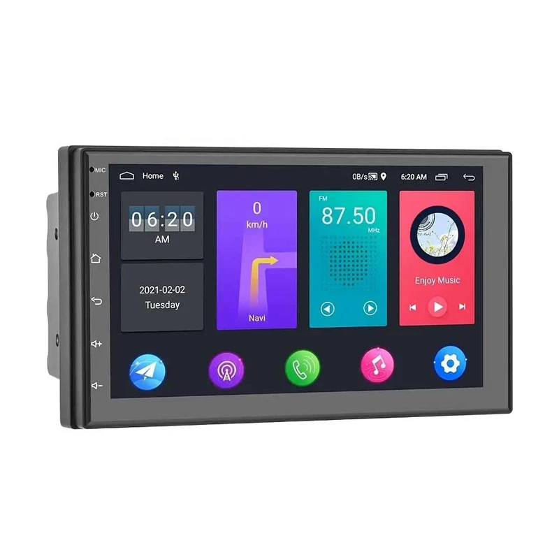 7 дюймов 2 DIN автомагнитола Android 9 0 GPS 2.5D автомобильный экран