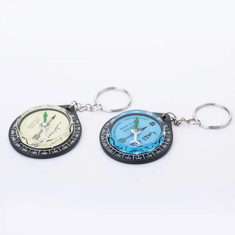 Promotion Muslim Keychain Compass Plastic Portable Compass Factory Wholesale Cheap Oily Compass