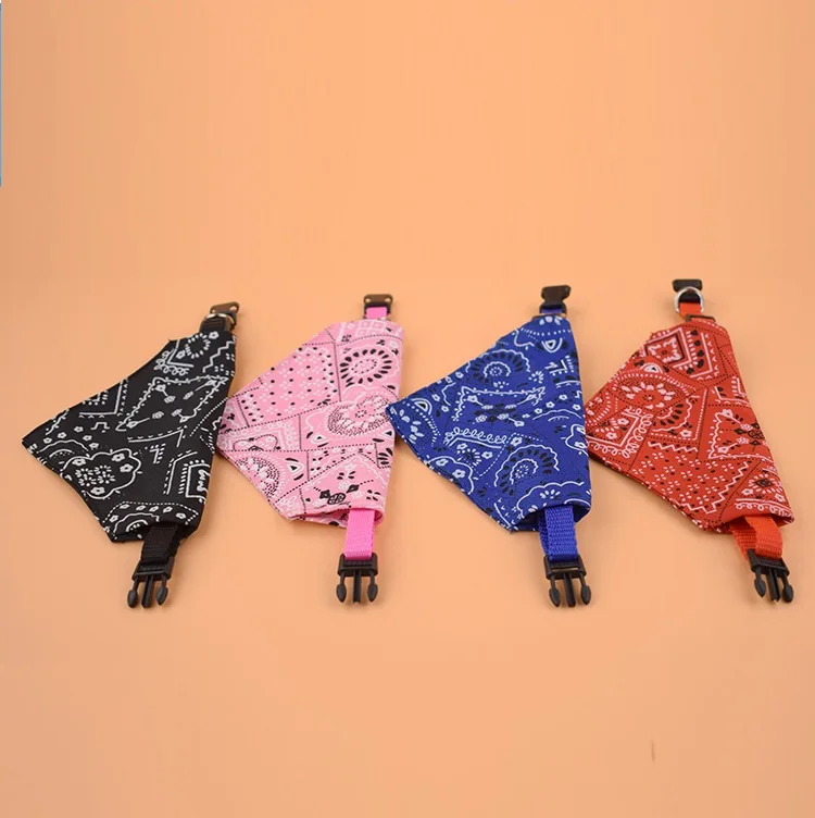 Cheap Price Dogs Collar Bandana Pattern Floral Adjustable Cat Bandana Collar