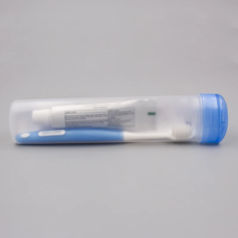 2024 Hot Sell Customized Color Travel Toothbrush Case Transparent Plastic Toothbrush Case For Manual Hotel Toothbrushes