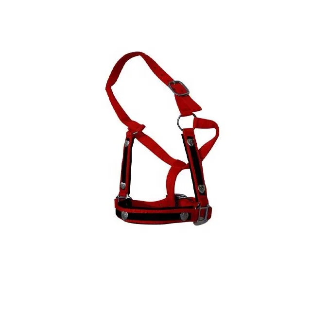 Top Quality Side Pull Rope Training Halter Custom Nylon Rope Horse Halter Lead Set Pink Black Green Print Red White Orange Blue