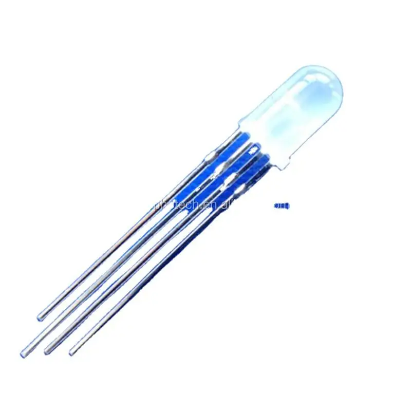 ws2812B intelligent through hole F5 0.2W light emitting diode diffusion addressable Dip RGB light emitting diode 5mm