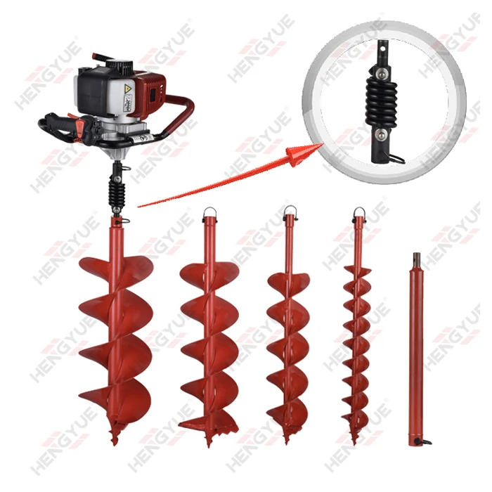 Ground drill machine Earth auger machine Gas post hole digger