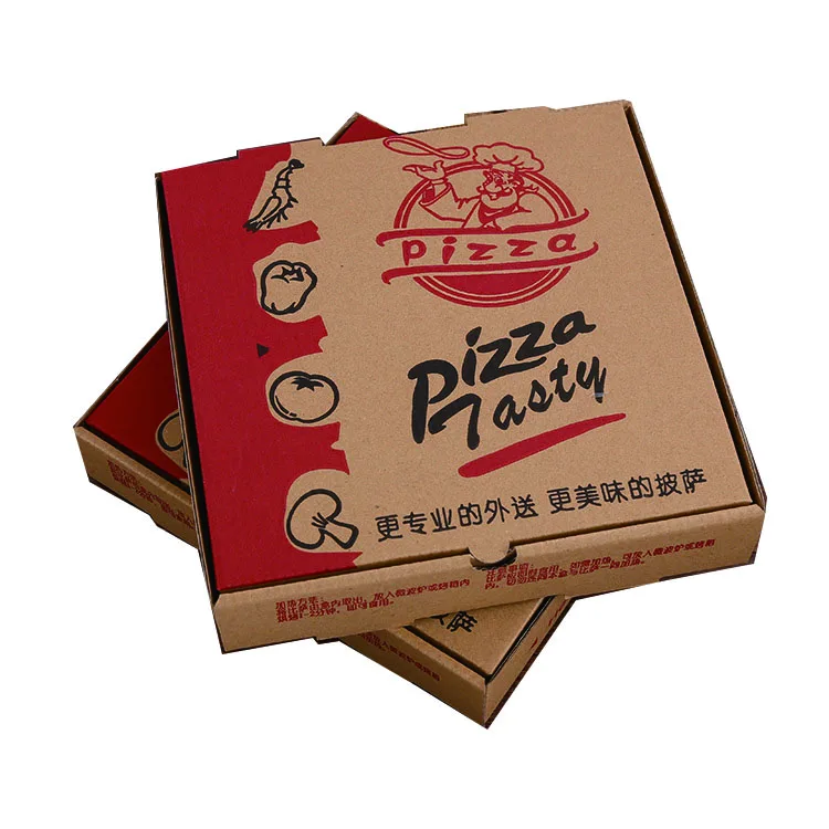 6 7 8 9 10 12 14 16 inch custom printed kraft paper bread food made from recycled materials pizza box