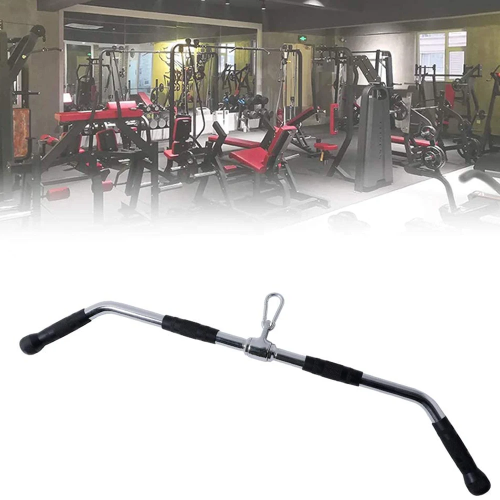 steel pull rubber grip rope down bar workout bar home weight pulley system gym muscle strength fitness training body exercises