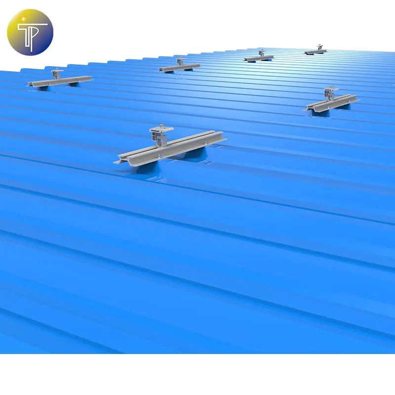 TouchPV Aluminum Solar Metal Roof Structure Solar Mounting Railless Fixed Rail/easy Mounting Short Mini Rail