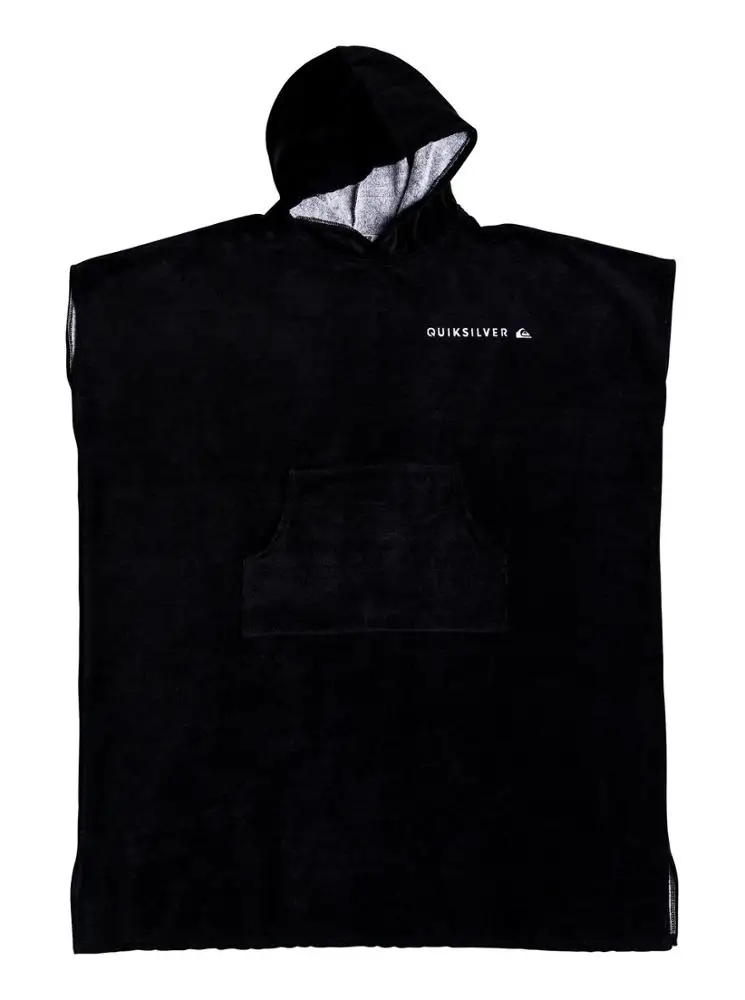 
cotton poncho hoody towel custom embroidered surf poncho bathrobe 