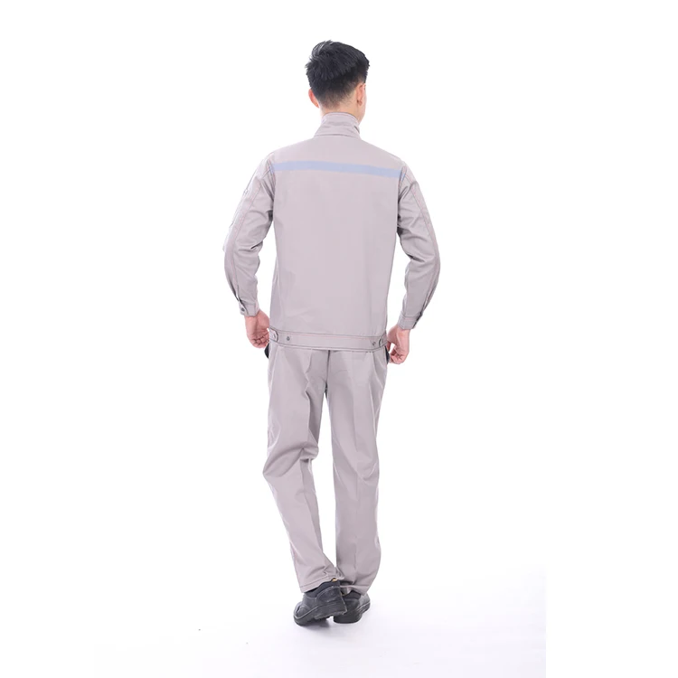 Wholesale 100 Cotton Long sleeve Anti Static Fire Resistant Construction Workwear Coverall  Worker Jacket