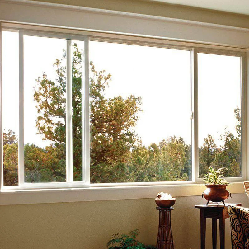 Hotel Waterproof Double Glazed Fixed Glass Aluminium Air Ventilation Sliding Balcony Window