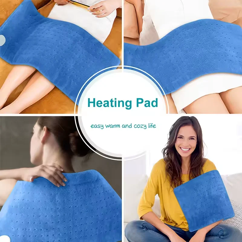 ETL approval heat pad therapy electric warm pad large electric heat pad for back pain