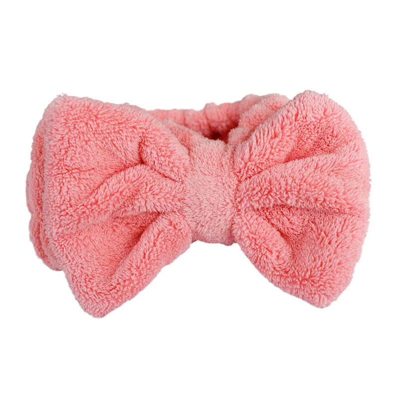 Аксессуары для макияжа банная повязка для волос коралловый флис с узлом бабочки китайский производитель