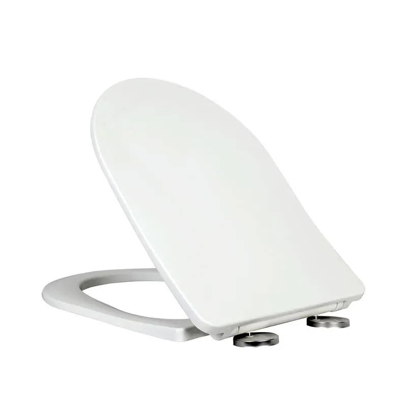 U shape PP soft close plastic toilet seat cover KJ-945 with one button quick release function toilet lid