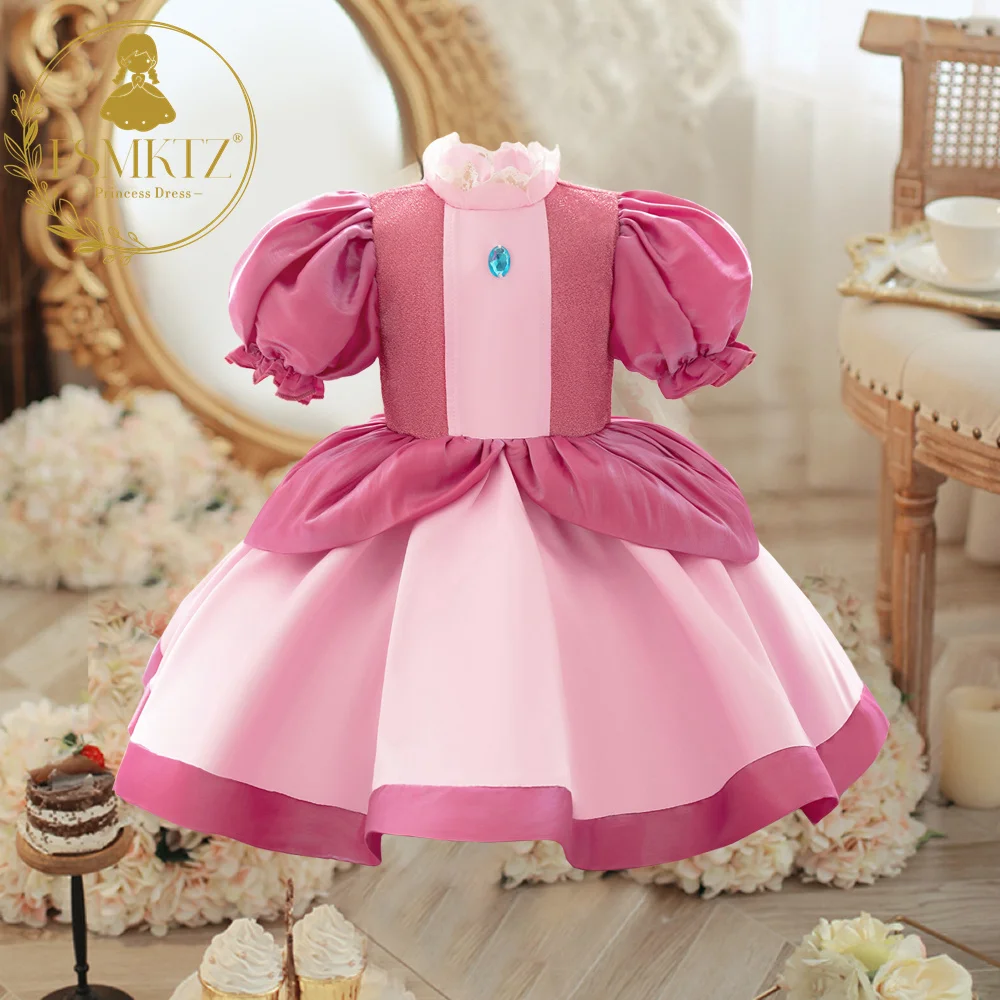 FSMKTZ Children Cosplay Party Dress Kids Princess Dress Up Birthday Flower Girls Dress Drama Performance Costume