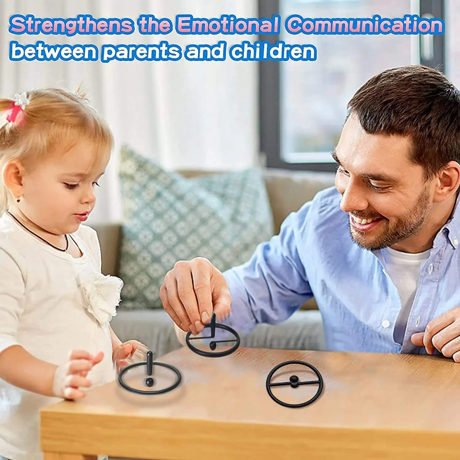 Factory Wholesale  Exclamation Mark Spinning Top Sensory Toys Desk Gadget Spinning Top Anti-Anxiety Hand Toy