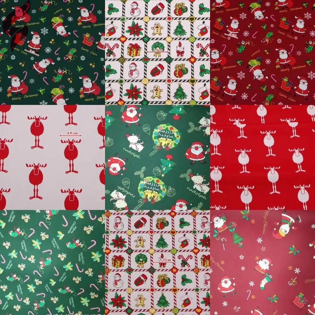 Пользовательская Мода Счастливого Рождества 45 gsm нетканый материал медицинский PP нетканый материал SMS Медицинский нетканый