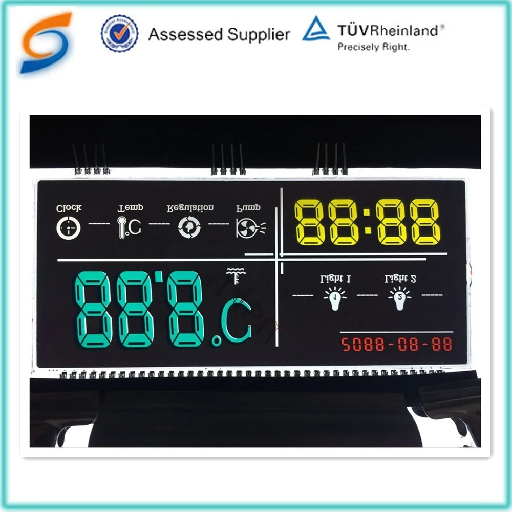 Segment Aquarium Lcd with Wifi,lcd display module black background