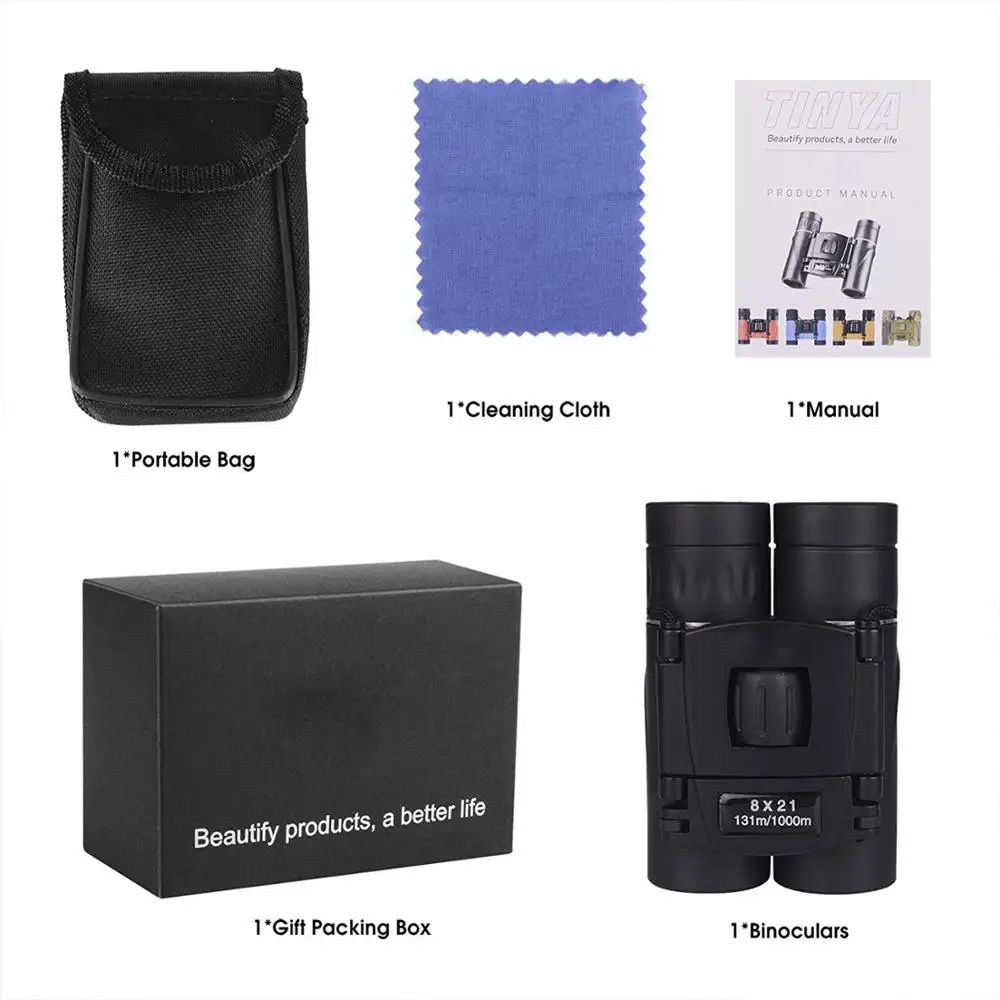  Предвиденный индивидуальный Oem 8X21 высококачественный маленький бинокль