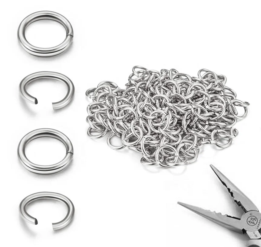 Multiple Specifications Stainless Steel  Open Jump Rings Loop Diy Jewelry Buckle Accessories Necklace Bracelet