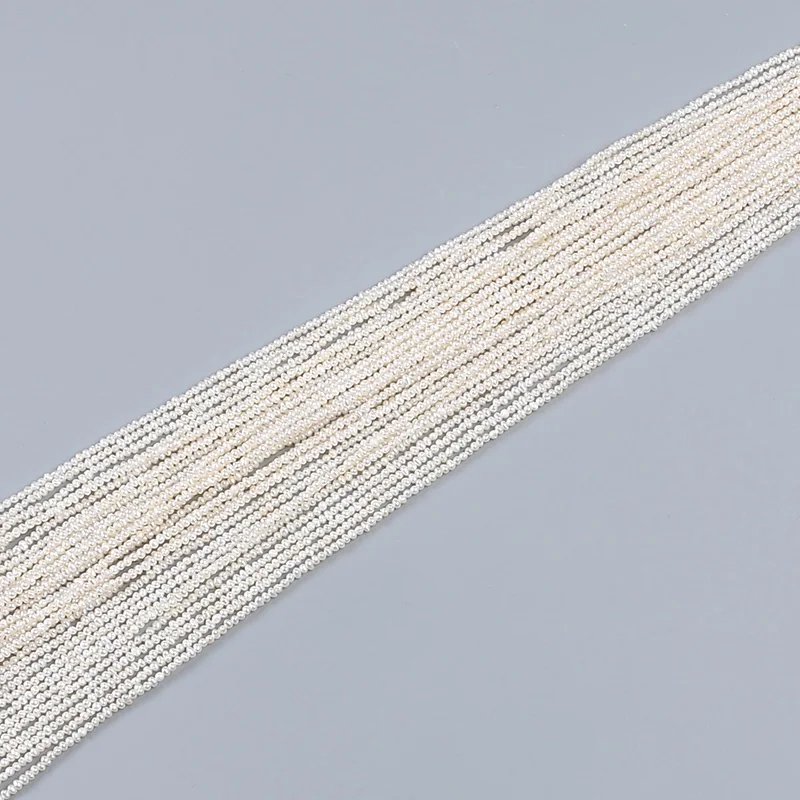 Wholesale 1.8-2mm Small Size Potato Pearl String AA Quality Tiny Freshwater Baroque Pearl