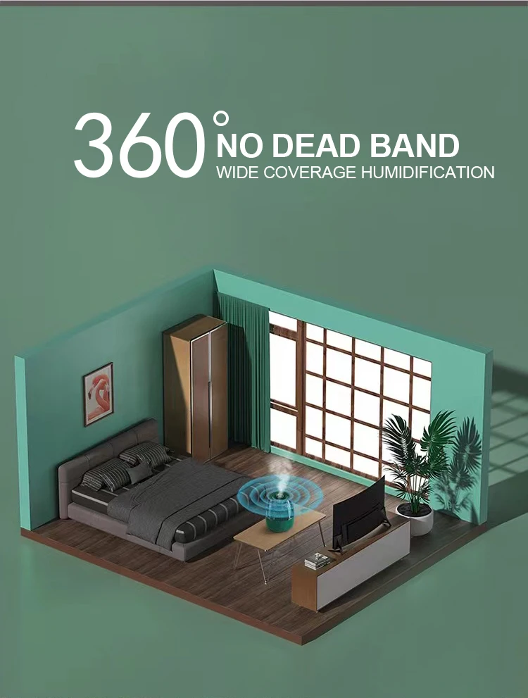 6.5L Dual Spray Humidifier Portable Air Mist Maker H2O Nano Mist  Large Water Tank Home use Ultrasonic Air Humidifier