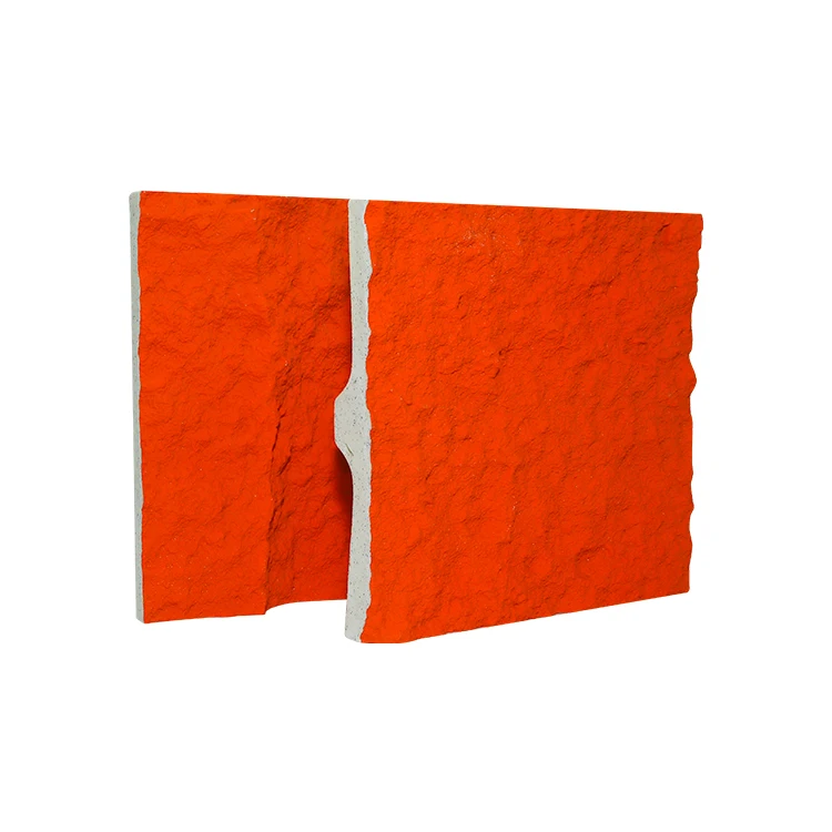 3D Decoration Fpc Pu Large Faux Stone Rock 3D Wall Panel Block
