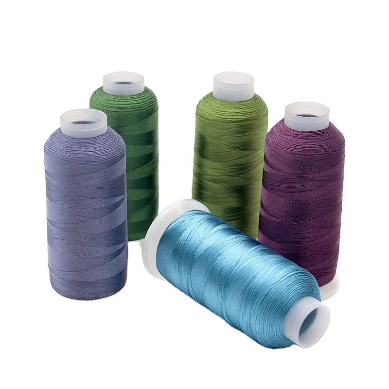 Factory hot sale continuous filament polyester thread 210D/3 bonded Tex 70 filament sewing thread